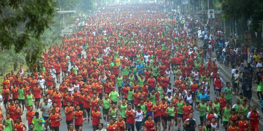 12 Ribu peserta ramaikan lomba lari HUT ke-70 TNI