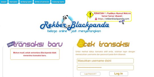 Rekber BlackPanda Kaskus bakal kembalikan dana penggunanya