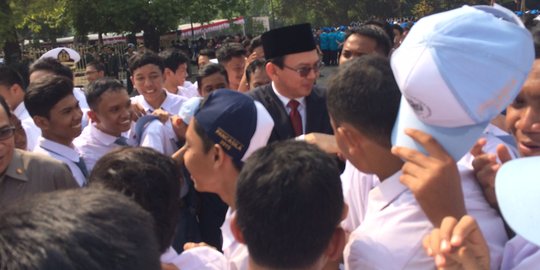 Peringati Hari Kesaktian Pancasila, Ahok jadi idola anak sekolah