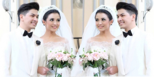 Seberat 20 kg, gaun pernikahan Chelsea Olivia semegah Cinderella