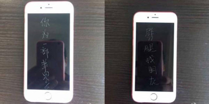 Gagal move on, pria China ejek mantan pacar dengan 9 iPhone 6s