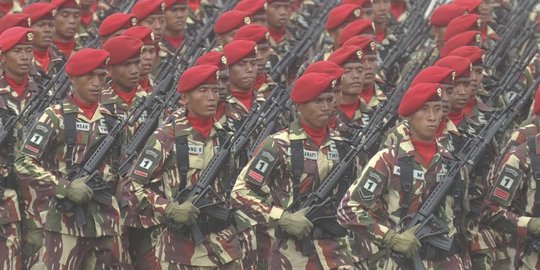 Aksi tiga pasukan elit di HUT TNI ke-70