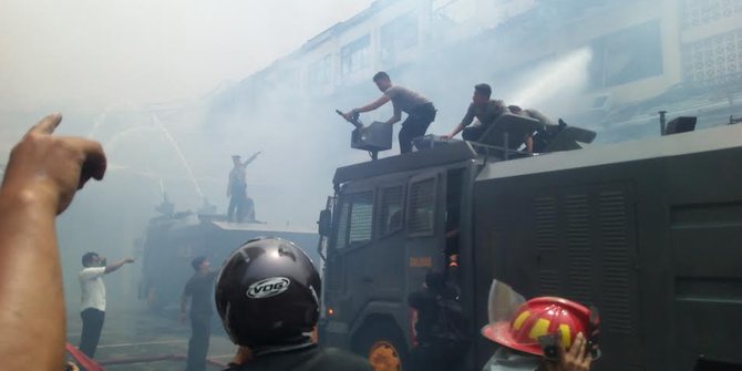 Kebakaran Mapolda Jateng dipicu korsleting listrik