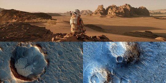 Daratan Mars jauh lebih berbahaya dari gambaran film 'The Martian'