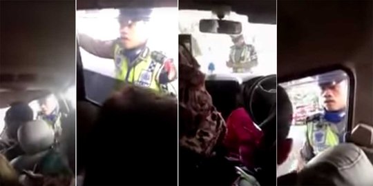 Beredar video Polantas dan pengendara mobil ribut soal uang damai