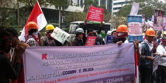 Kedutaan Arab Saudi digeruduk massa, tuntut pelunasan utang Rp 25 M