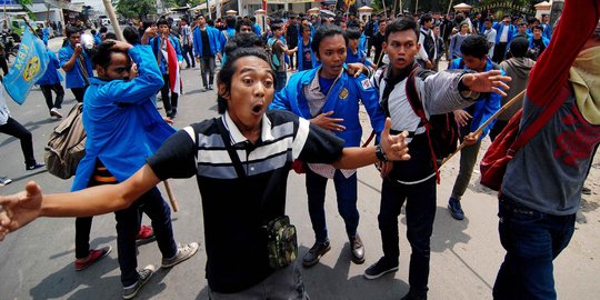 Mahasiswa dua fakultas di Universitas Pancasila bentrok