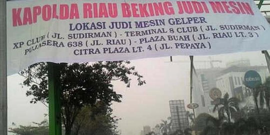 Dituding bekingi judi, polisi Riau gelar sweeping arena biliar