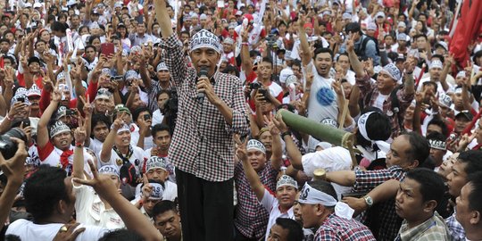 Menagih janji manis tanpa bukti Presiden Jokowi perkuat KPK