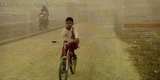 Sindir Jokowi, Republika terbit dengan halaman depan 'berkabut'