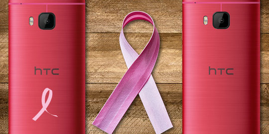 Sadar bahaya kanker payudara, HTC One M9 hadir dengan warna pink