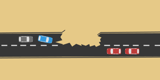 Jalan tol Semarang-Bawen ambles, terjadi penyempitan jalan