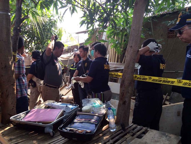 polisi kembali sisir warung tersangka agus