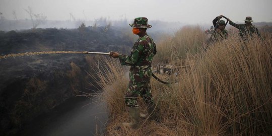 TNI berhasil padamkan 3.163 titik api di 4 provinsi