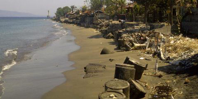 Belum ditangani pemerintah, Abrasi pantai di Gilimanuk semakin parah