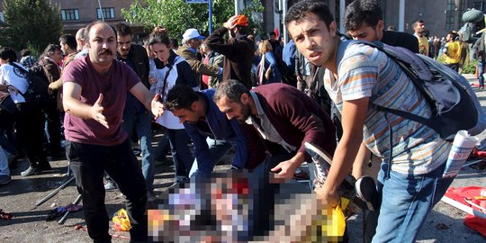 Korban tewas bom ganda di Turki jadi 95 orang