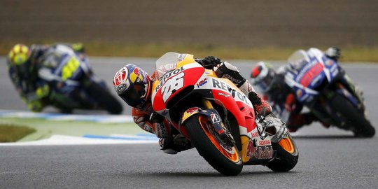 Aksi Dani Pedrosa jadi yang tercepat di sirkuit Motegi