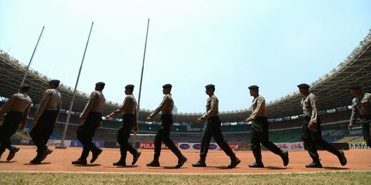 Pengamanan ketat GBK jelang final Piala Presiden