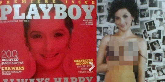 Ini model pertama yang jadi cover Majalah Playboy Indonesia