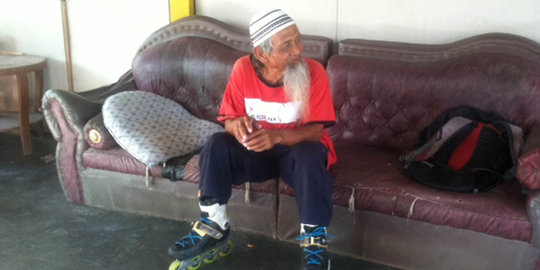 Mbah Supri pernah pakai sepatu roda ke Klaten dan coba medan ekstrem