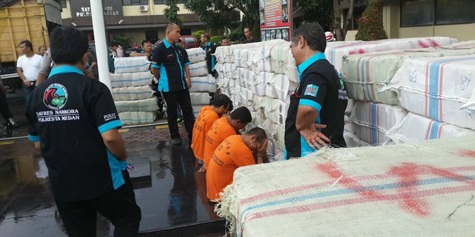 Pengiriman 1 ton ganja ke Medan diatur dari Lapas di Aceh Besar