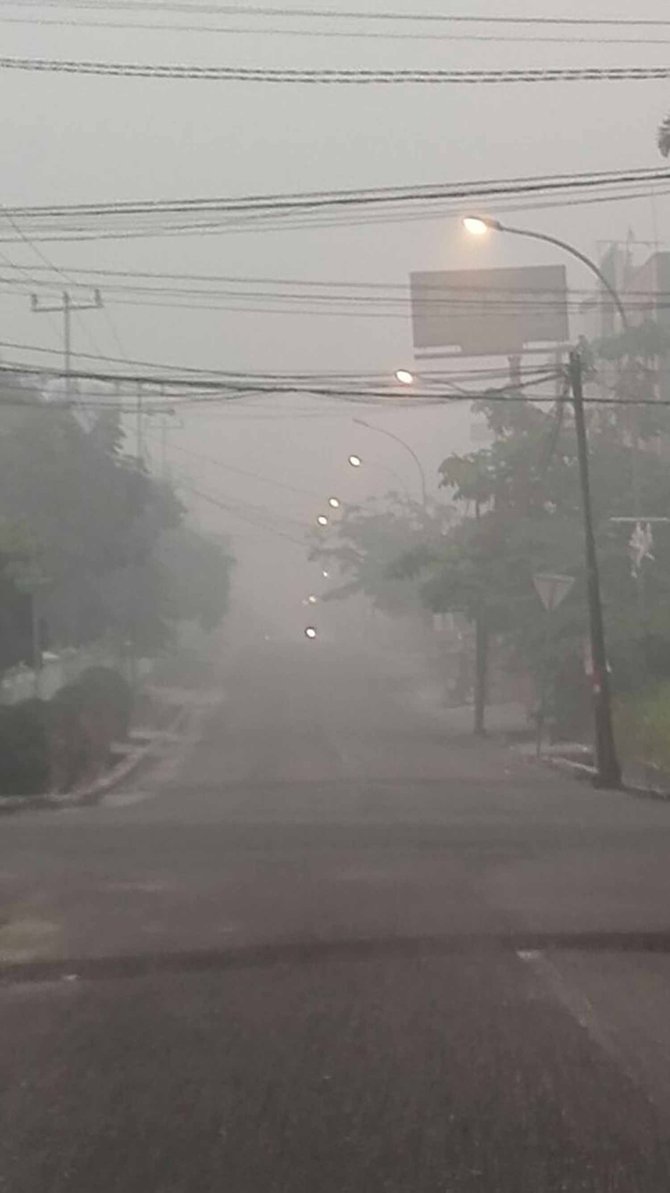 kabut asap di pekanbaru