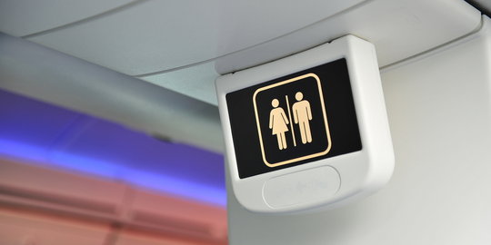 4 Fakta unik dari 'lavatory', toilet canggih di pesawat terbang