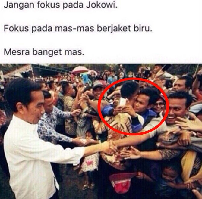 Ada Yang Lucu Di Foto Jokowi Ini Apa Coba Merdeka Com