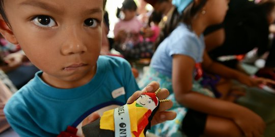 Antusiasme anak-anak belajar di Festival Dongeng Jakarta