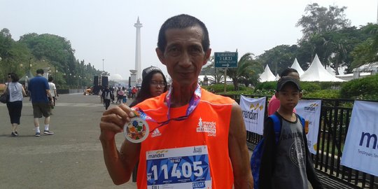 Di usia yang senja, Toni pilih lari Marathon sejauh 42 Km