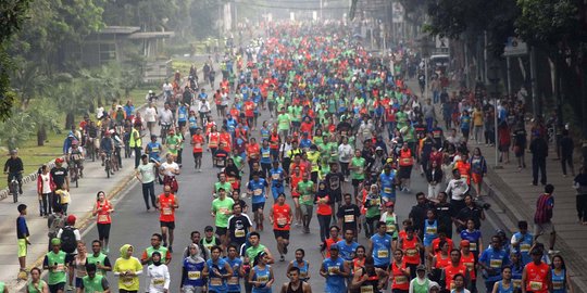 Begini ramainya Jakarta Marathon dengan 15.000 peserta