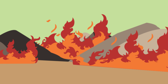 Gunung Rakutak Bandung terbakar, diduga warga buka lahan