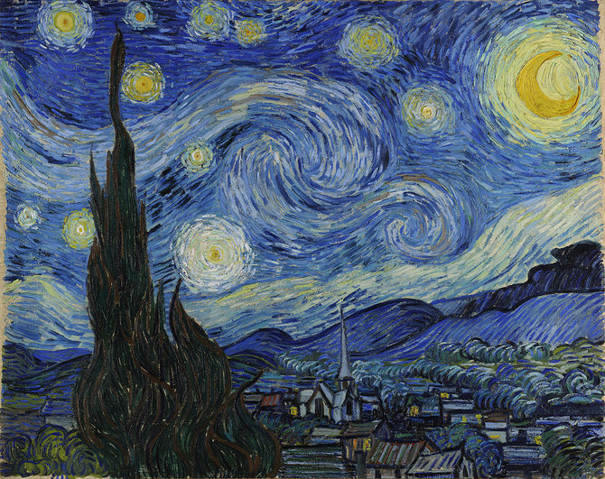 the starry night karya vincent van gogh
