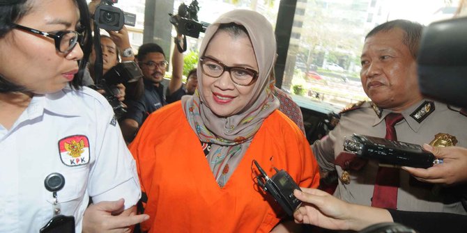 Pemeriksaan perdana Dewie Yasin Limpo pasca ditahan KPK