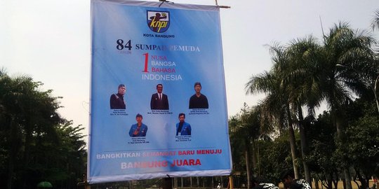 Ridwan Kamil kaget ada spanduk KNPI keliru peringatan Sumpah Pemuda
