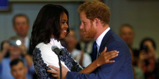 Pangeran Harry dan Michelle Obama 