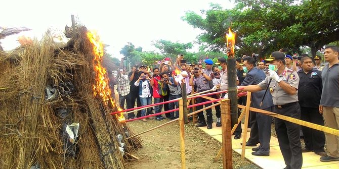 Kapolri pimpin pemusnahan 1,7 ton ganja di Aceh