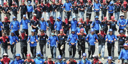 20 Ribu buruh demo, perhatikan pengalihan arus di DPR & Istana