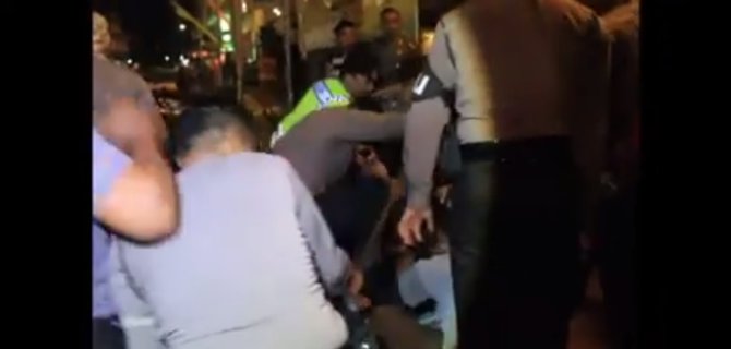 video kekerasan polisi cirebon