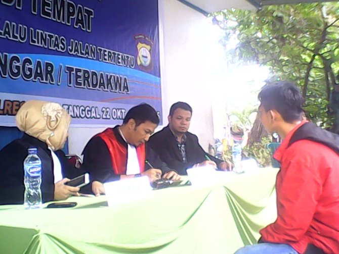 sidang pelanggaran lalu lintas di gowa