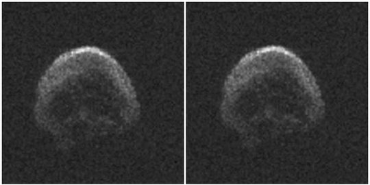 Kebetulan? Asteroid yang dekati Bumi saat Halloween mirip tengkorak!