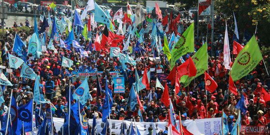 Sempat banyak sampah usai demo, depan Istana saat ini sudah bersih