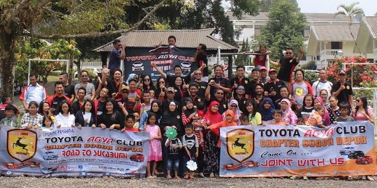 Touring Toyota Agya Club Bordep sambangi Sukabumi