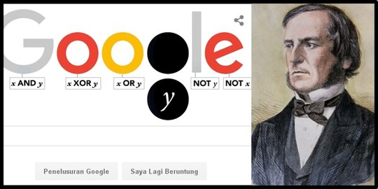 Google Doodle peringati ultah ke-200 George Boole, siapa dia?