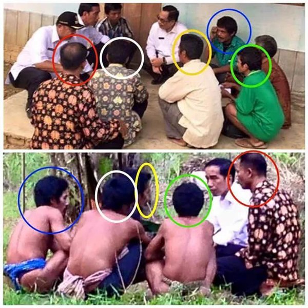 foto pertemuan jokowi dan suku anak dalam