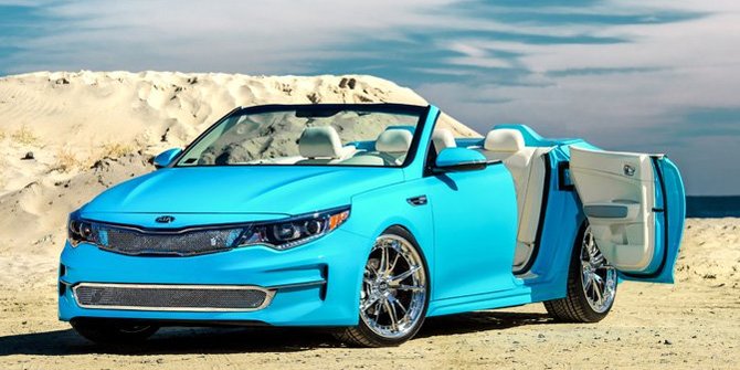 Kia Optima 'gundul' siap unjuk gigi di ajang SEMA Show 2015