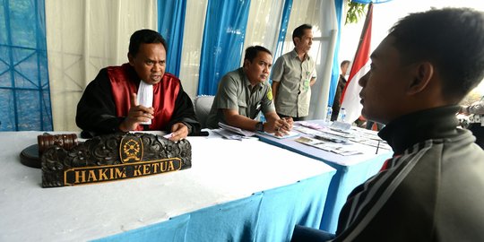 Terjaring 'Operasi Zebra', pelanggar lalu lintas disidang di tempat