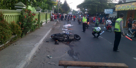 Usai senggol becak, Suliyem tewas mengenaskan dihantam truk