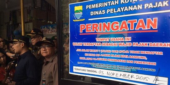 Ridwan Kamil ancam tutup usaha yang tak daftarkan pajak