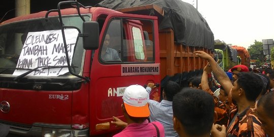 Polda buru dalang aksi pencegatan truk sampah DKI